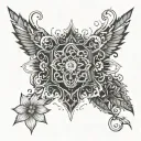 P and F tattoo design idea