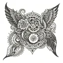 P and F tattoo design idea