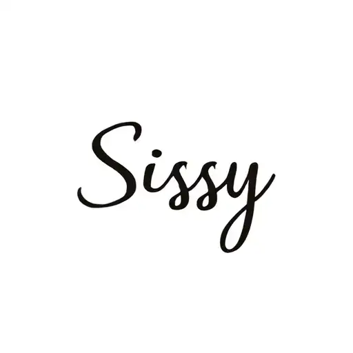"Sissy" sexy woman tattoo design idea