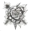 Domestic violence dispute tattoo design idea