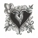 Domestic violence dispute tattoo design idea