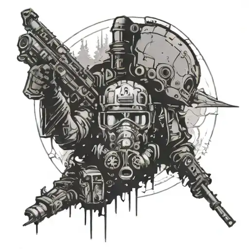 metro 2033 incorporated tattoo design idea