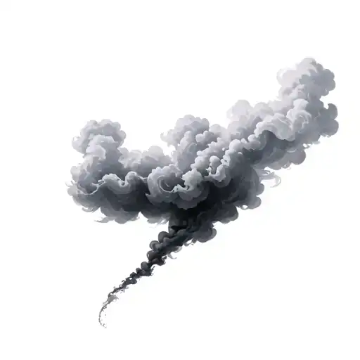Filler Clouds and Smoke tattoo design idea