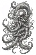 kraken tattoo design idea