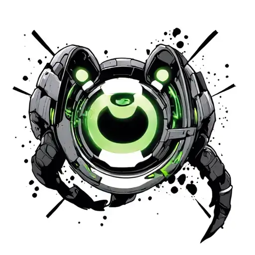 a cybersigilism inspired ben 10 tattoo tattoo design idea
