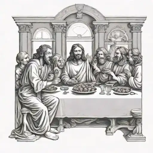 Last Supper tattoo design idea