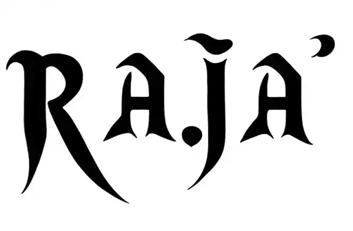 "Raja" tattoo design idea