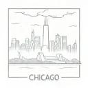 chicago skyline tattoo design idea