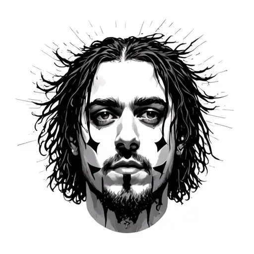 scrim from Suicideboys face tattoo design idea
