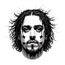 scrim from Suicideboys face tattoo design idea