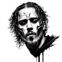 scrim from Suicideboys face tattoo design idea