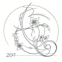 2007 birth year tattoo design idea