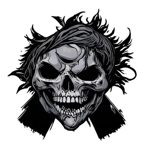 deception perk icon from dead by daylight tattoo design idea