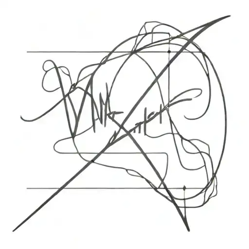 perform the inscription of power in the style of a stalker tattoo design idea