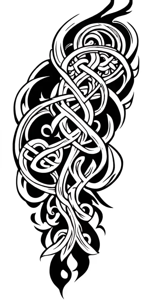 celtic tribal tattoo design idea