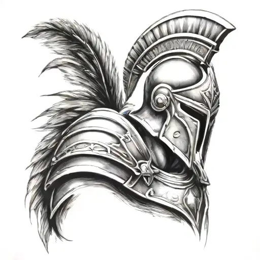 spartan warrior tattoo design idea