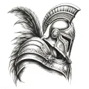 spartan warrior tattoo design idea