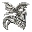 spartan warrior tattoo design idea