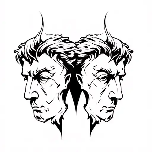 Castor and Pollux tattoo design idea