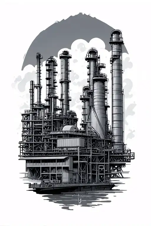 refinery tattoo design idea