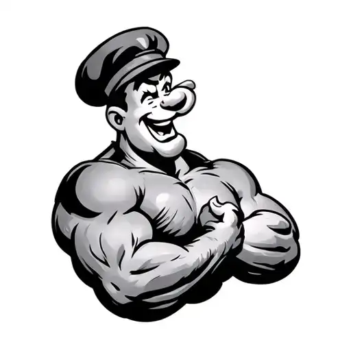 Popeye tattoo design idea