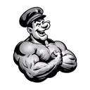 Popeye tattoo design idea