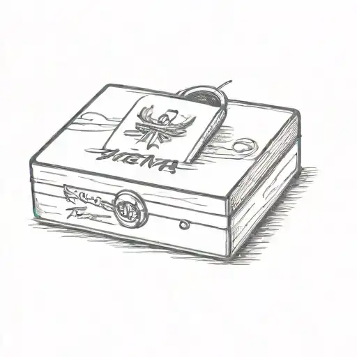 a sailor Jerry style tattoo featuring a vintage zippo lighter with a traditional heart on the front with quote "MAMA" tattoo design idea