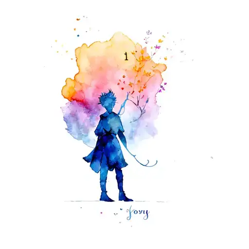 little prince story tattoo design idea