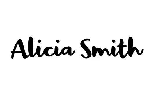 "Alicia Smith" tattoo design idea