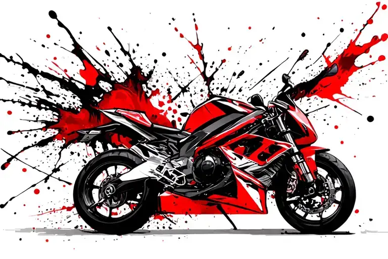 sportbike tattoo design idea