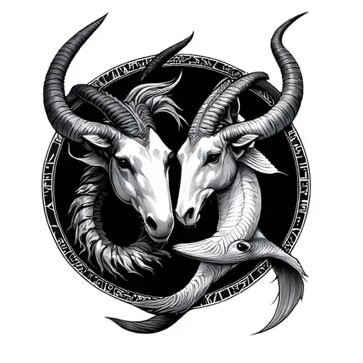 Sagittarius Capricorn and pisces tattoo tattoo design idea