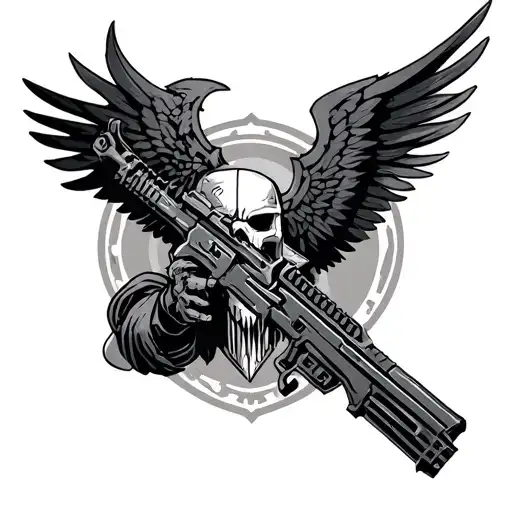 Warhammer 40k Deathwatch tattoo design idea