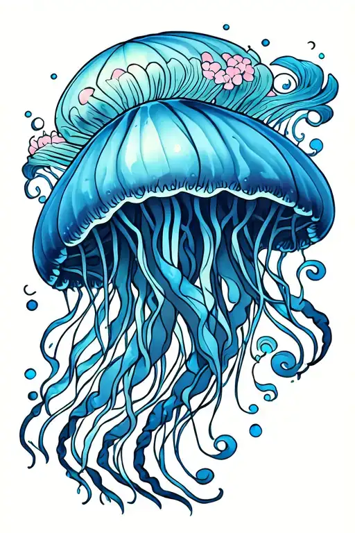 Jellyfish tattoo design idea