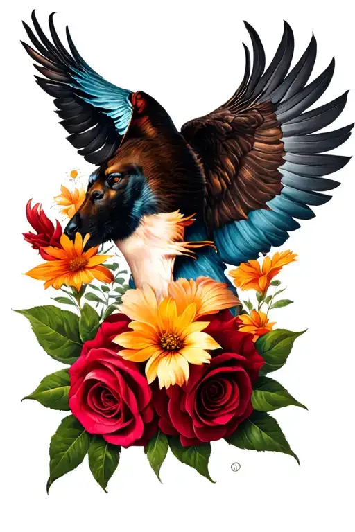 God, Christianity, family, perseverance and love tattoo design idea