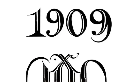 "19
09" tattoo design idea