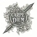 Carpe Diem tattoo design idea