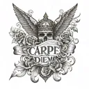 Carpe Diem tattoo design idea
