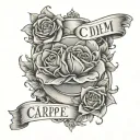 Carpe Diem tattoo design idea