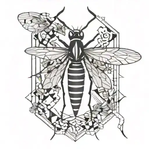 mosquito tattoo design idea