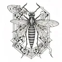 mosquito tattoo design idea