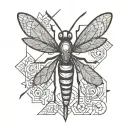 mosquito tattoo design idea