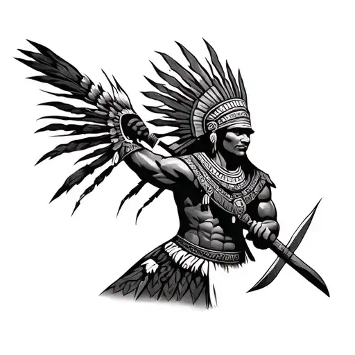 inca warrior tattoo design idea