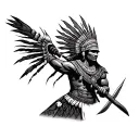 inca warrior tattoo design idea