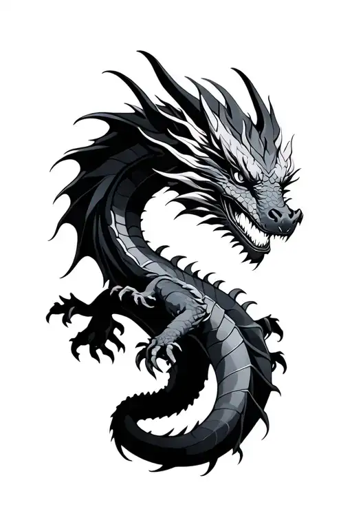 dragon tattoo design idea