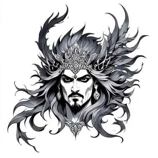 Karna tattoo design idea