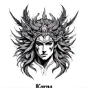 Karna tattoo design idea