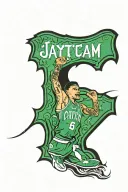jayson tatum jersey tattoo design idea