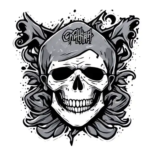 grafiti college rip brother tattoo design idea