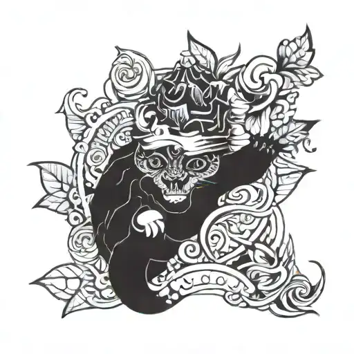 Grandson born baby boy tattoo design idea