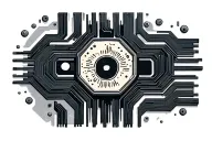 mos 6502 chip implanted tattoo design idea